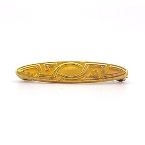 Antique 10k Gold Art Nouveau Bar Pin